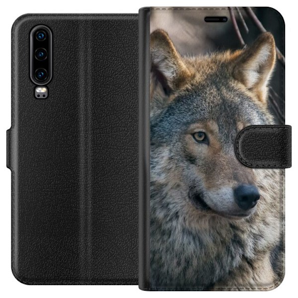 Huawei P30 Tegnebogsetui Ulve