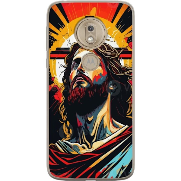 Motorola Moto G7 Play Genomskinligt Skal Jesus & Kort – reli