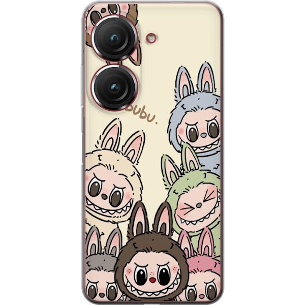 Asus Zenfone 9 Genomskinligt Skal Labubu Pastel Collection