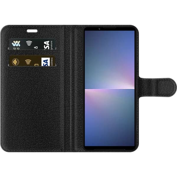 Kompatibelt Lommeboketui til Sony Xperia 5 V Gullig Pikachu EX samlebilde med regnbueeffekter gull