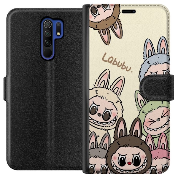 Xiaomi Redmi 9 Lompakkokotelo Labubu Pastel Collection