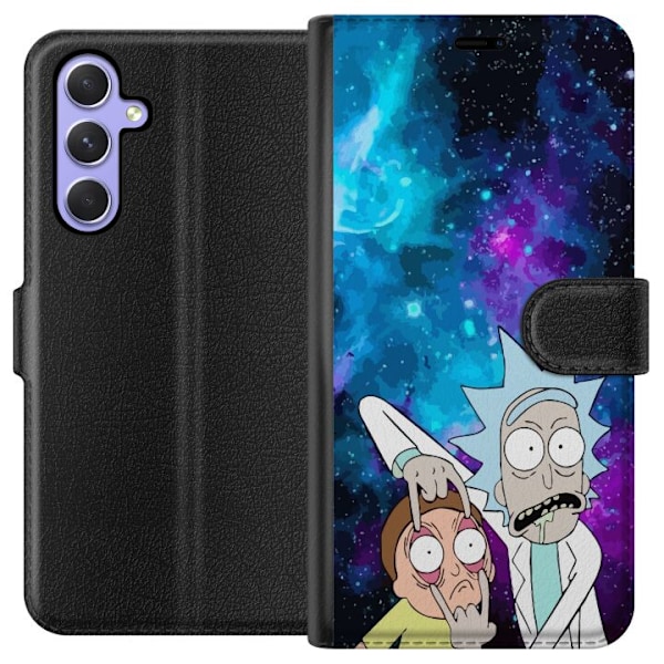 Samsung Galaxy A54 Tegnebogsetui Rick og Morty