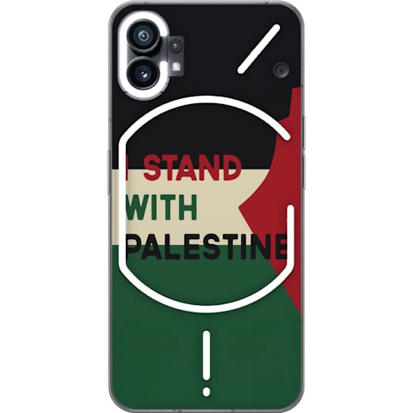 Nothing Phone (1) Genomskinligt Skal Stand with Palestine – solidaritetsdesign med starkt budskap