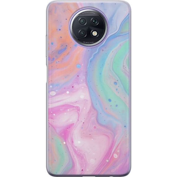Xiaomi Redmi Note 9T Genomskinligt Skal Pastellmarmor