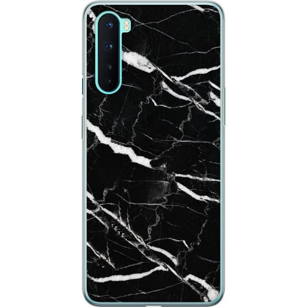 Kompatibel Mobilcover til OnePlus Nord Sort marmorgrafik sort