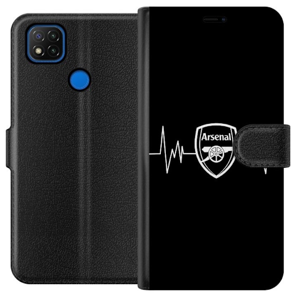 Xiaomi Redmi 9C Lommeboketui Arsenal