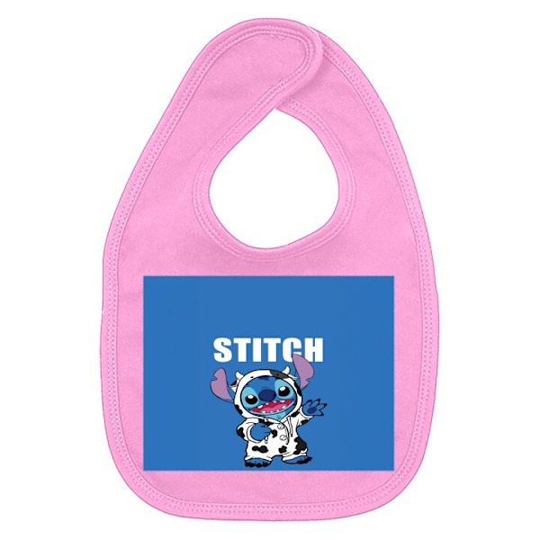 Bebis Haklapp Stitch Mörkrosa one size