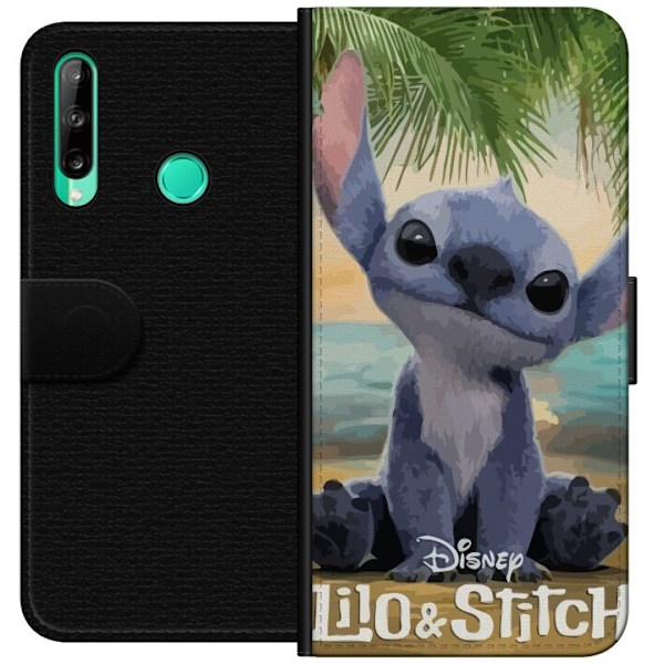 Huawei P40 lite E Plånboksfodral Stitch Kärleksfull – Med Hjärtan & Kawaii-känsla