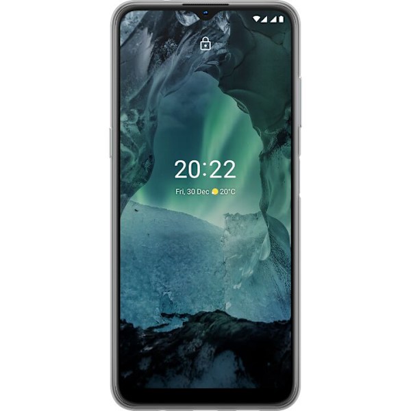 Nokia G11 Läpinäkyvä kuori 3D Kulta