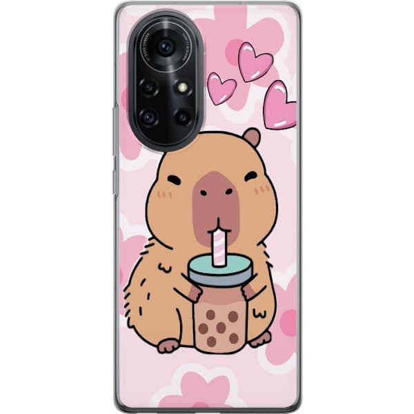 Huawei nova 8 Pro Gennemsigtig cover Kawaii Capybara Hjerte An