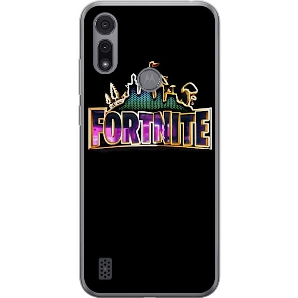 Motorola Moto E6i Gennemsigtig cover Fortnite