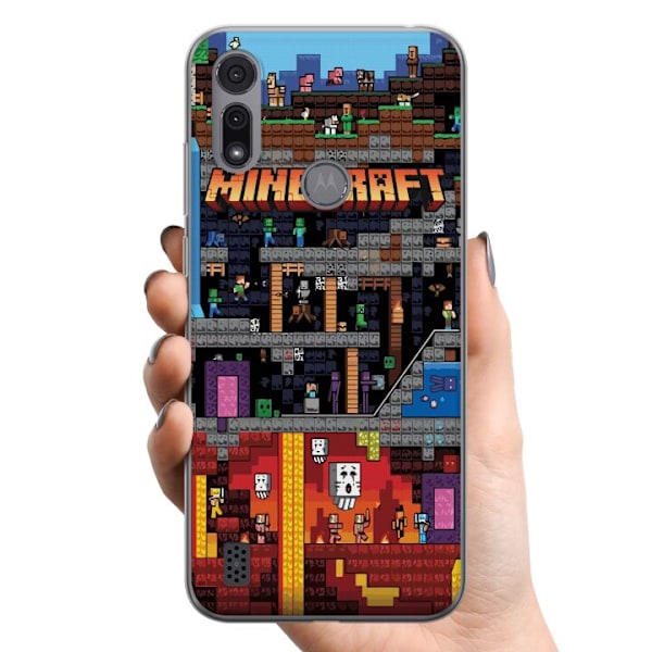 Motorola Moto E6i TPU Mobilcover Minecraft