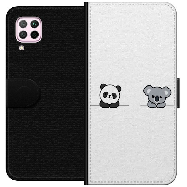 Huawei P40 lite Lommeboketui Panda Koala