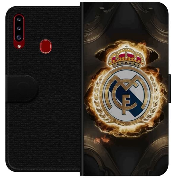 Kompatibelt Plånboksfodral till Samsung Galaxy A20s Real Madrid