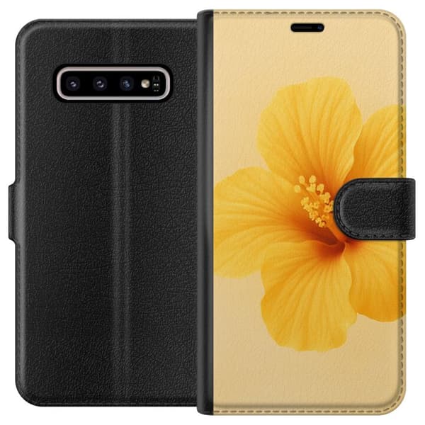 Kompatibelt Lommeboketui til Samsung Galaxy S10+ Lemon Zing