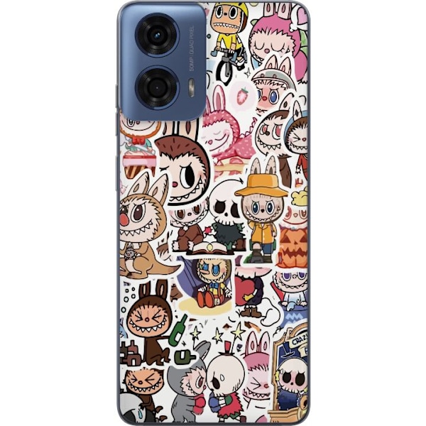 Motorola Moto G24 Gennemsigtig cover Labubu All-Stars – POP