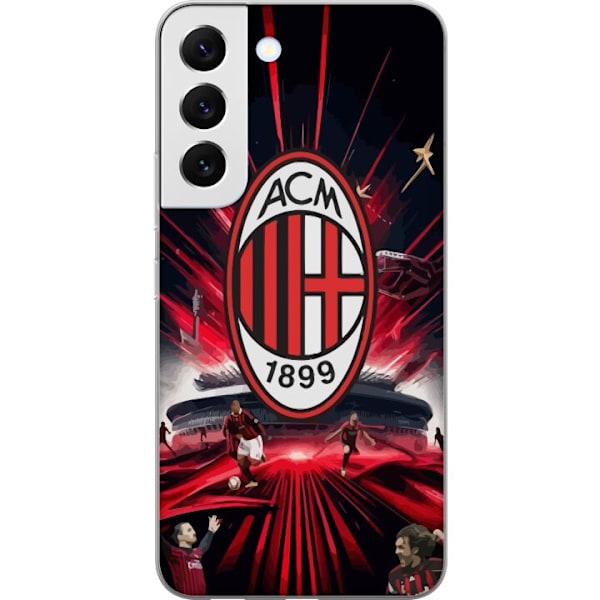 Samsung Galaxy S22 5G Läpinäkyvä kuori AC Milan