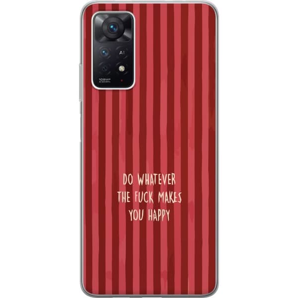 Kompatibelt Mobildeksel til Xiaomi Redmi Note 11 Pro 5G Gör det som gör dig glad rød