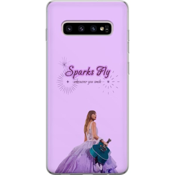 Samsung Galaxy S10+ Gennemsigtig cover Taylor Swift - Sparks F