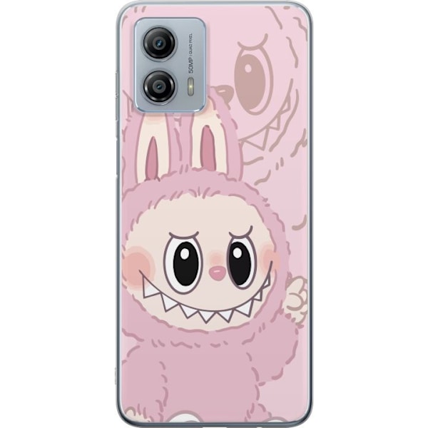 Motorola Moto G53 Läpinäkyvä kuori Labubu Floral Freak