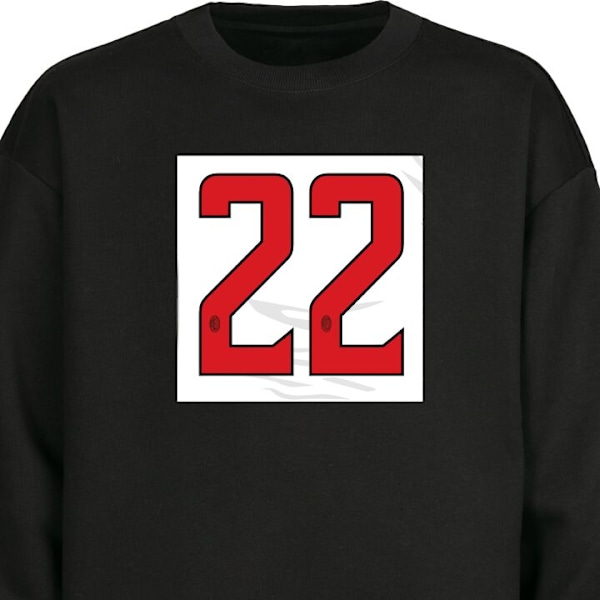 Sweatshirt for Voksen | Klassisk Collegegenser KAKA #22 svart L