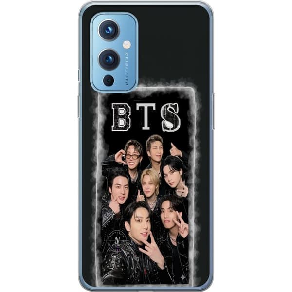 Kompatibel Mobilcover til OnePlus 9 BTS-medlemmer poserer sammen i sorte outfits for en selfie sort