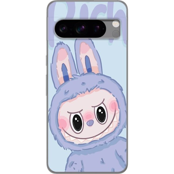 Google Pixel 8 Pro Läpinäkyvä kuori Sininen Jänis Labubu