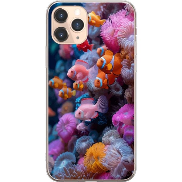 Yhteensopiva Puhelinkuori Apple iPhone 11 Pro Kalat Koralli Meri Valtameri Veden alla