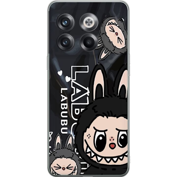 OnePlus 10T Gennemsigtig cover <nl>Labubu Black Energy - Sort