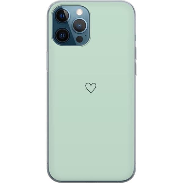 Kompatibelt Mobildeksel til Apple iPhone 12 Pro Enkelt Hjerte