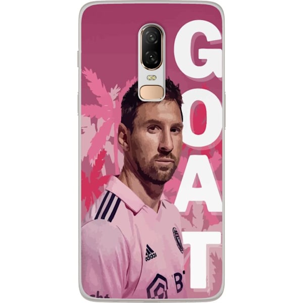 OnePlus 6 Läpinäkyvä kuori Lionel Messi