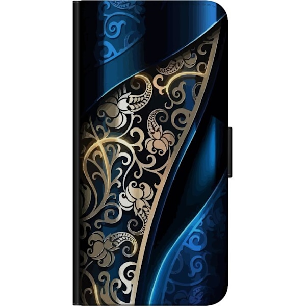 Huawei P Smart Z Lompakkokotelo Sininen ja Kulta