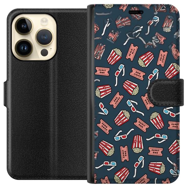 Kompatibel Tegnebogsetui til Apple iPhone 14 Pro Biokväll blå