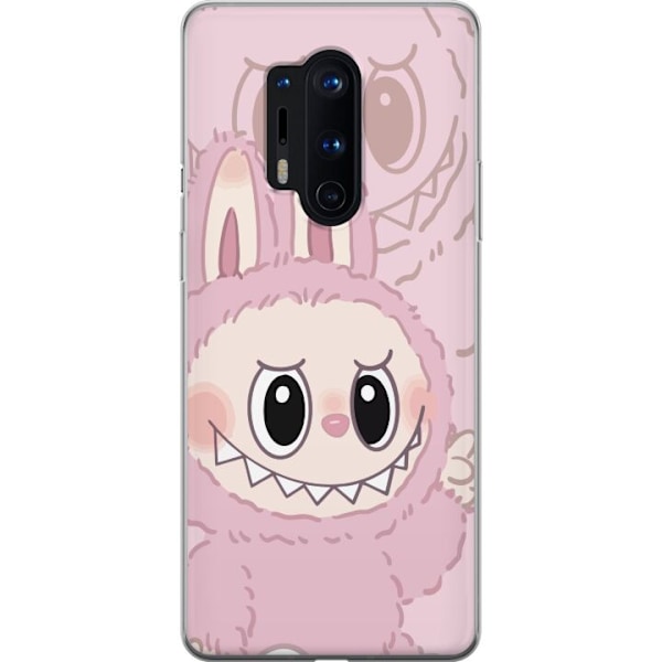 OnePlus 8 Pro Gennemsigtig cover Labubu Floral Freak