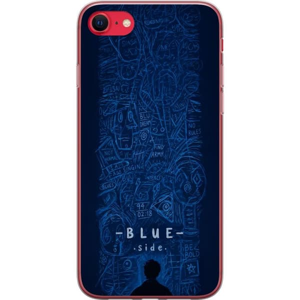 Kompatibelt Mobilskal till Apple iPhone 8 Blue Side illustration blå