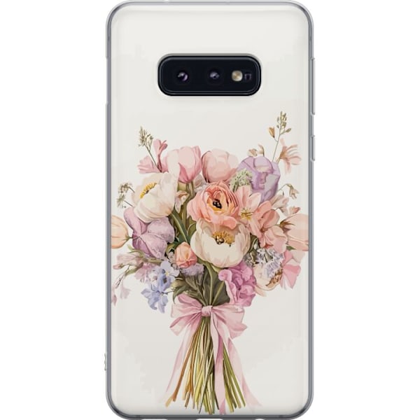 Samsung Galaxy S10e Genomskinligt Skal Mobilskal med färgglad blombukett i romantisk stil