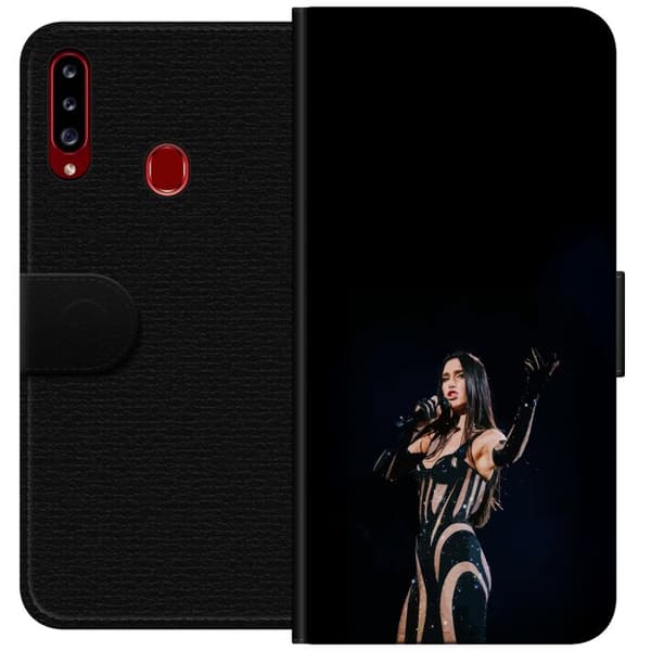 Kompatibelt Plånboksfodral till Samsung Galaxy A20s Dua Lipa – Pop Star Aesthetic