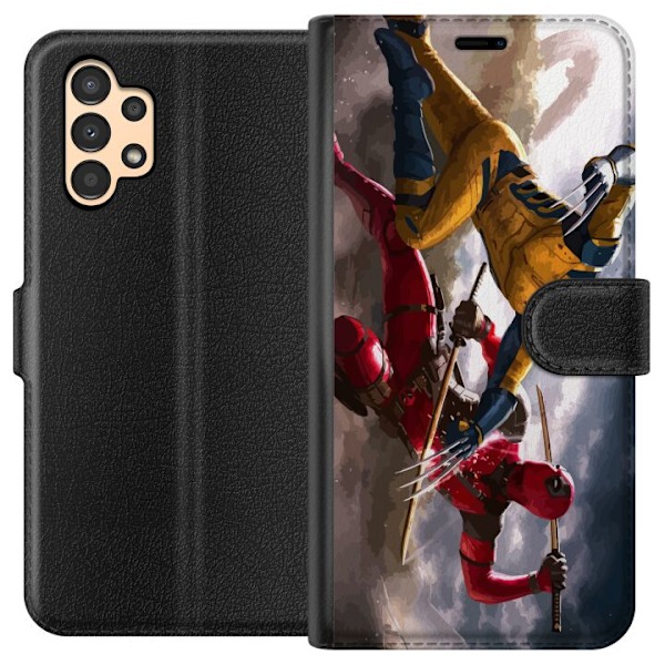 Samsung Galaxy A13 Plånboksfodral Wolverine Deadpool