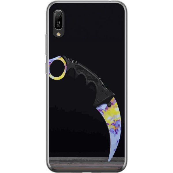 Huawei Y6 Pro (2019) Gennemsigtig cover Karambit / Butterfly /