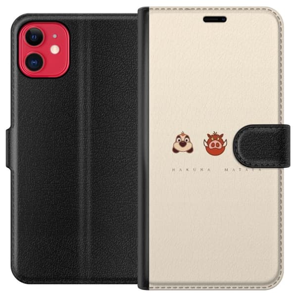 Kompatibel Tegnebogsetui til Apple iPhone 11 Hakuna Matata