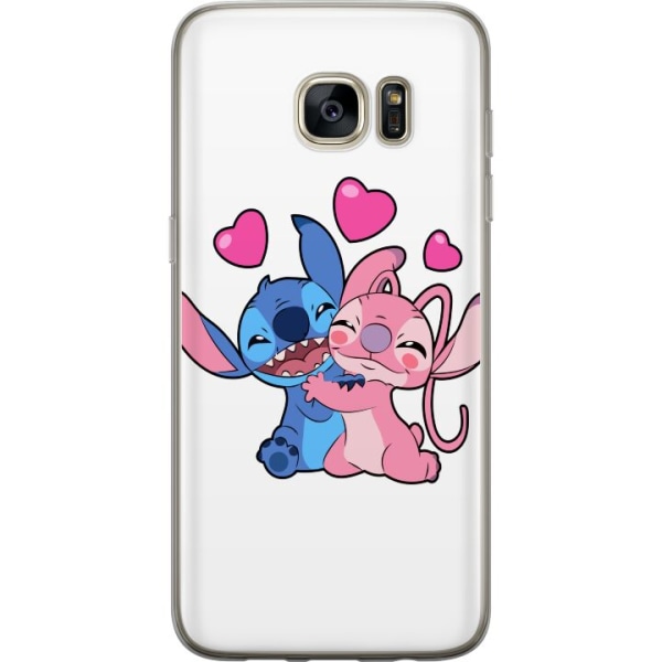 Samsung Galaxy S7 edge Läpinäkyvä kuori Lilo & Stitch