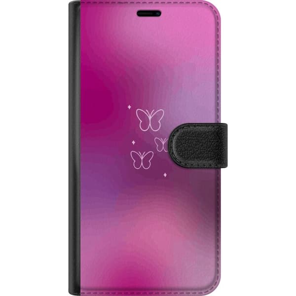 Kompatibel Tegnebogsetui til Apple iPhone 11 Sommerfugle Lilla