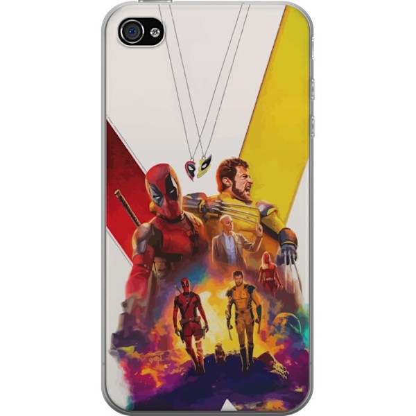 Apple iPhone 4 Genomskinligt Skal Wolverine Deadpool