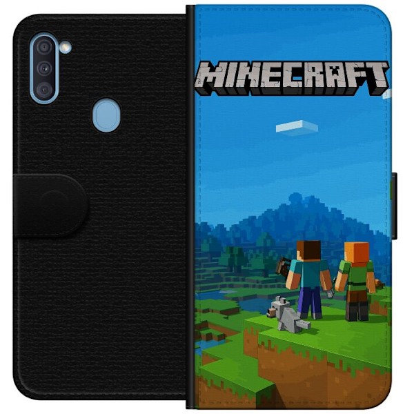 Samsung Galaxy A11 Tegnebogsetui Minecraft Key Art