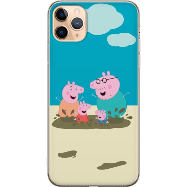Apple iPhone 11 Pro Max Gennemsigtig cover Greta Gris Familie