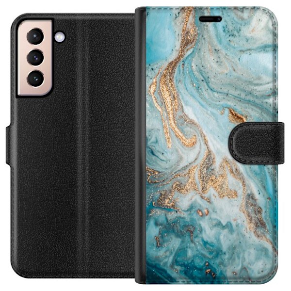 Samsung Galaxy S21 Tegnebogsetui Magisk Marmor