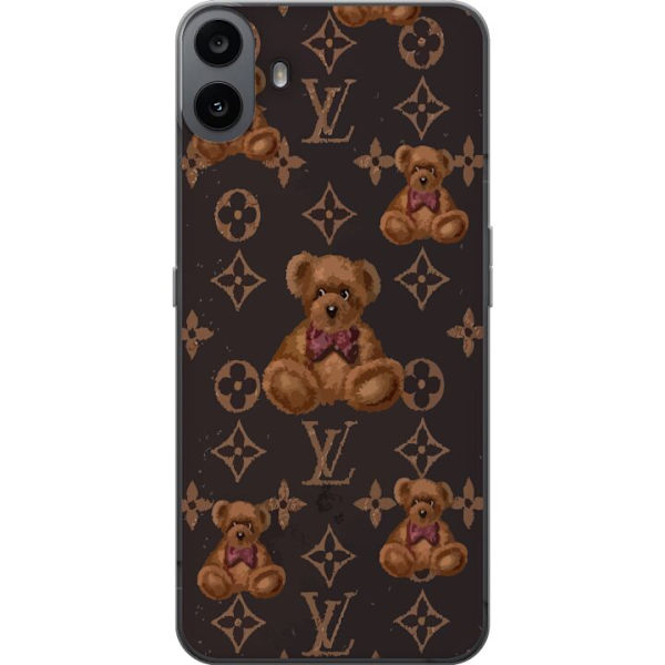 Nothing CMF Phone 1 Gennemsigtig cover Louis Vuitton Teddybjørn Mønster Luksus Mode Design Populært Motiv Mode Trend Luksuriøse Accessories