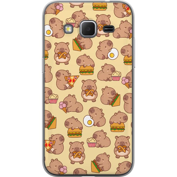 Samsung Galaxy Core Prime Läpinäkyvä kuori Kawaii capybara puhelinkotelo useilla söpöillä hahmoilla