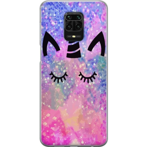 Xiaomi Redmi Note 9S Genomskinligt Skal Unicorn Cat