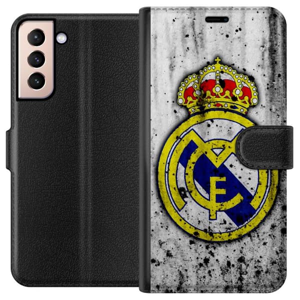 Kompatibelt Plånboksfodral till Samsung Galaxy S21 Real Madrid CF